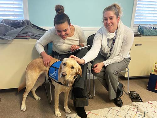 Rylynn with Fairfax County Police Department victim specialists two staff