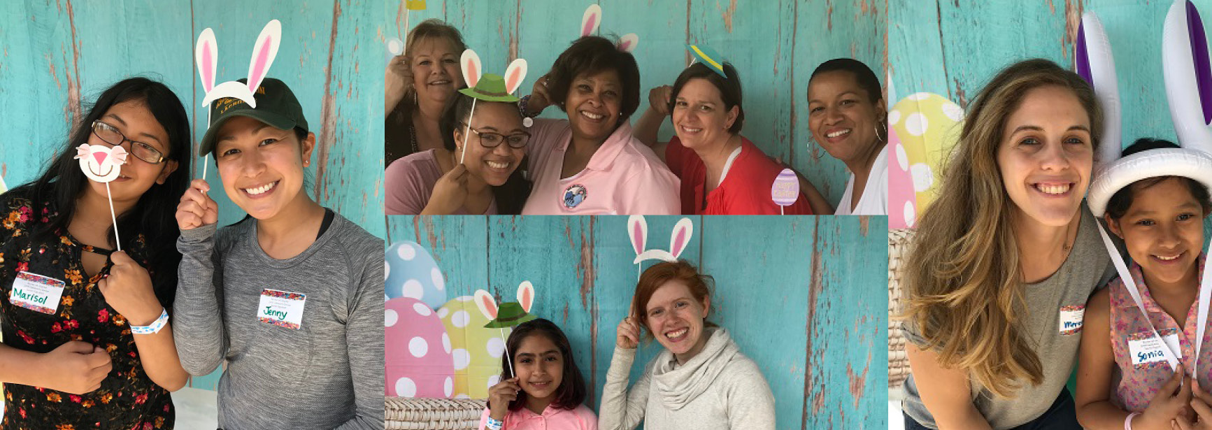 BeFriend-A-Child Easter activity collage of group photos