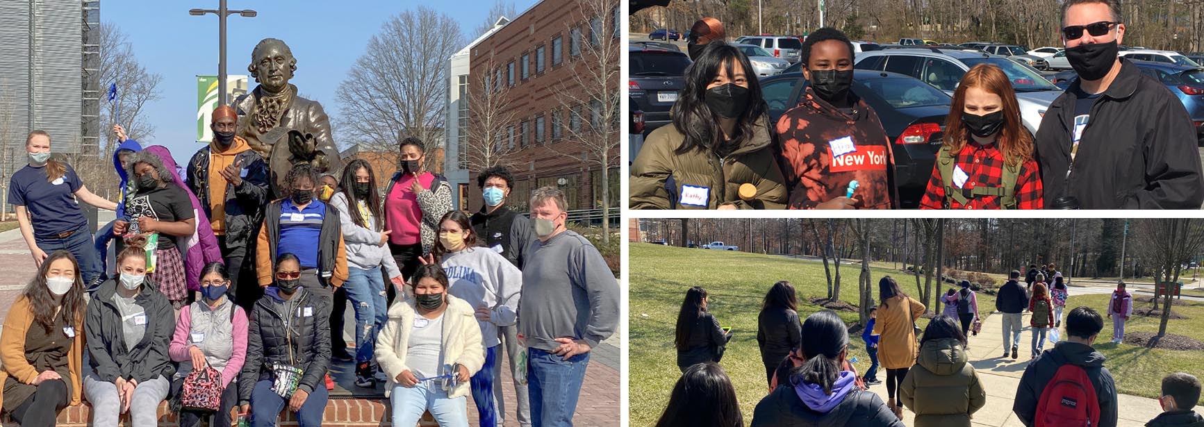 BeFriend-A-Child gmu tour activity collage of group photos