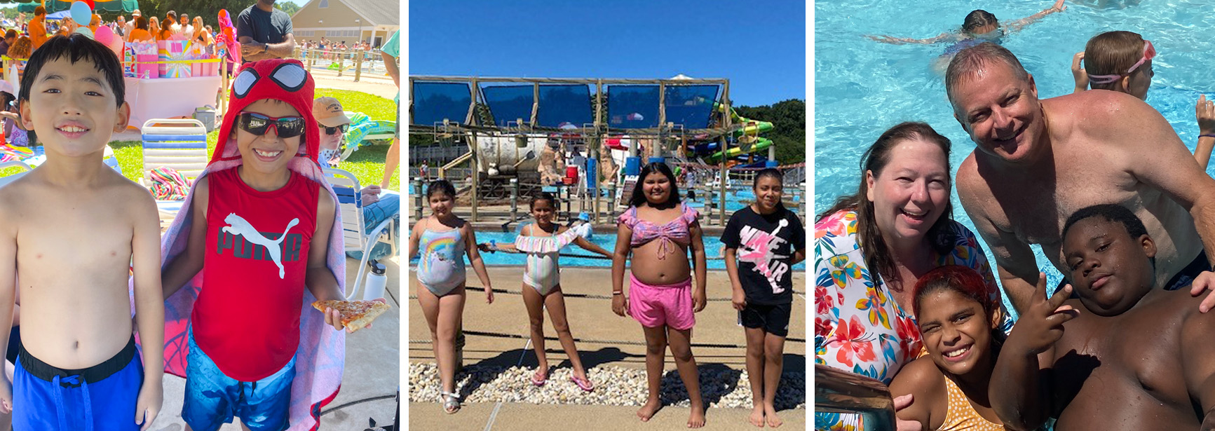 BeFriend-A-Child Water Mine Swimmin' Hole photo collage of people