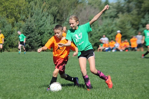 kids playing soccer