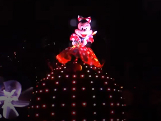 Disneyland Parade Minnie Mouse on light globe