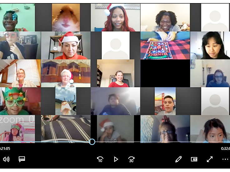 BeFriend-A-Child holiday party - virtual group