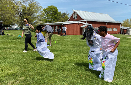 Befriend-a-Child Sack Race