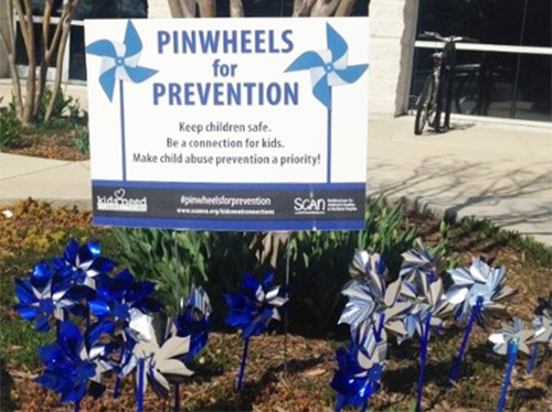 Pinwheel Garden for Prevent Child Abuse month