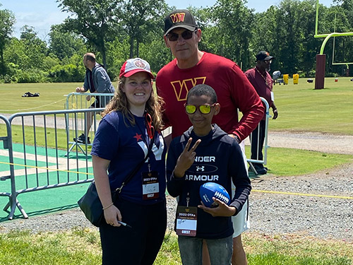 BAC mentor and mentee with Ron Rivera