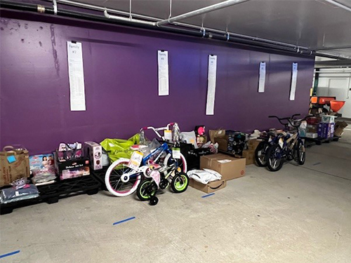 Adopt-A-Family gift donations from Leidos