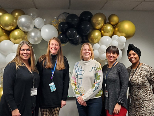 Mary Lou with Volunteer and Partner Services Staff