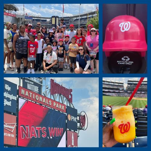 BeFriend-A-Child at Nationals game collage