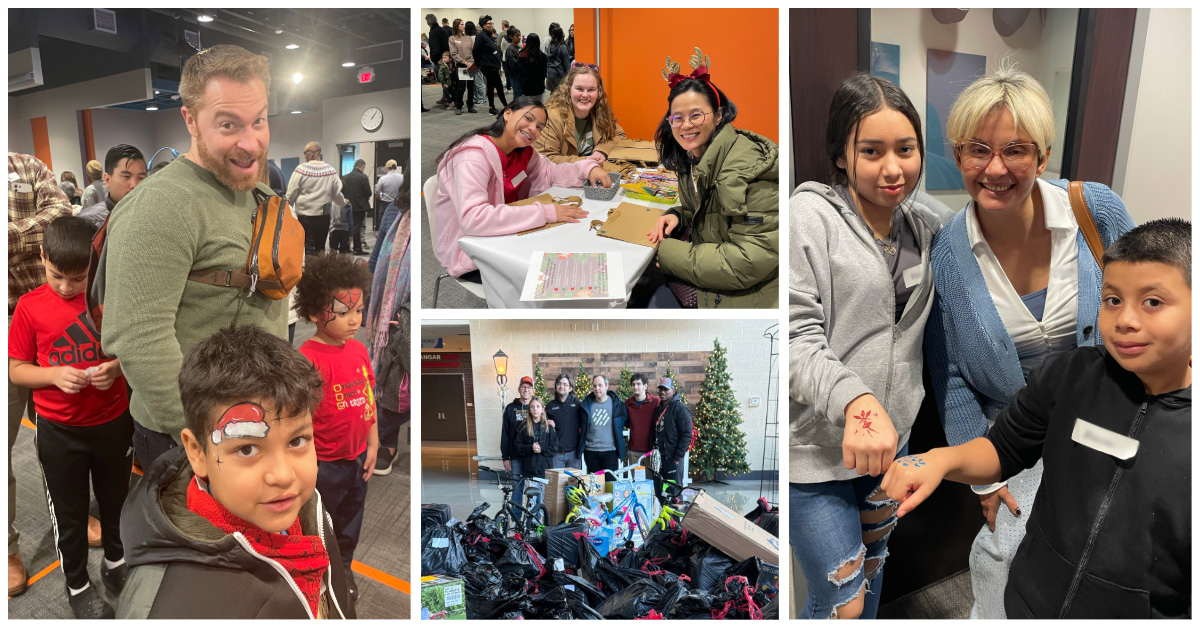 BeFriend-A-Child Holiday Party collage