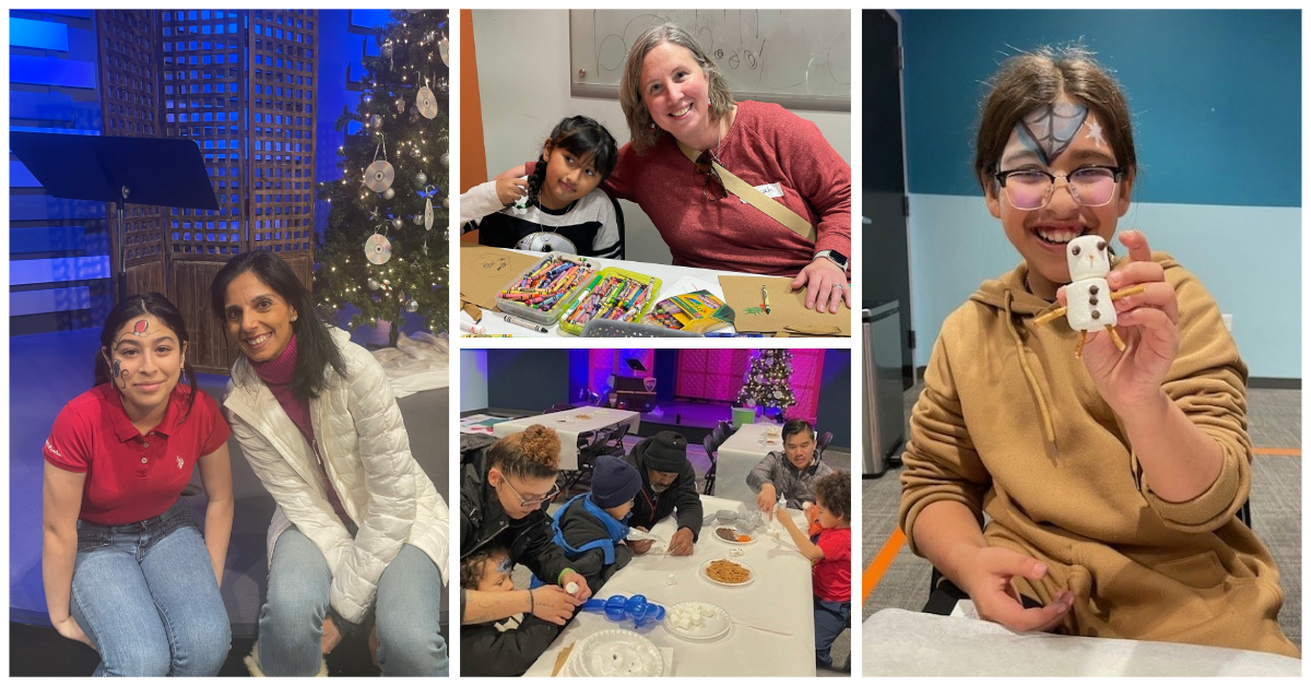 BeFriend-A-Child Holiday Party Collage