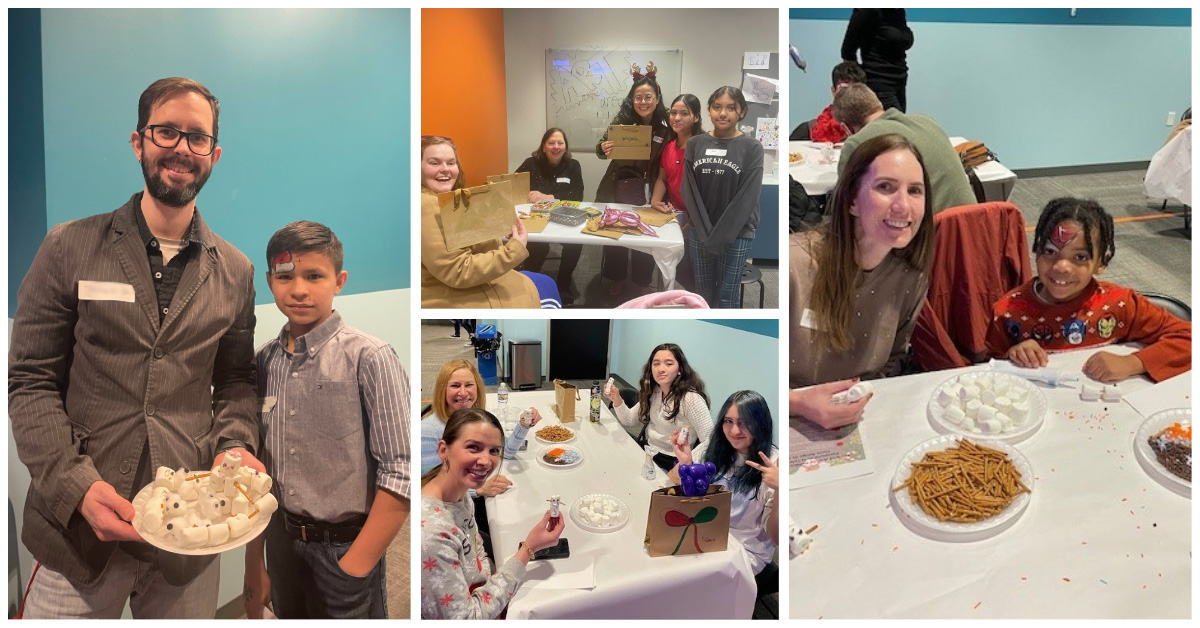 BeFriend-A-Child Holiday Party collage