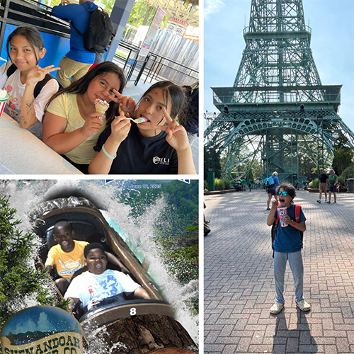 collage of children at Kings Dominion 