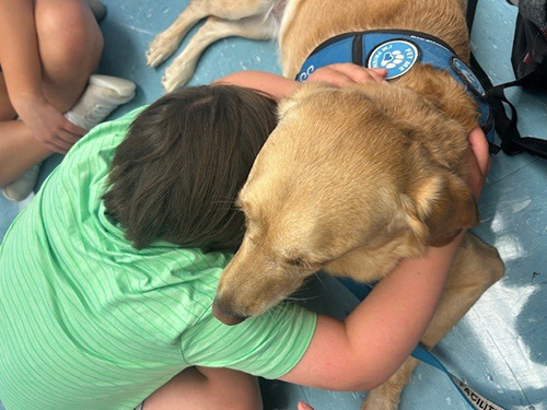 child hugging rylynn