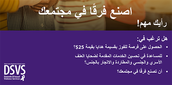 survey information graphic in Arabic