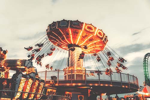 carousel swing in motion