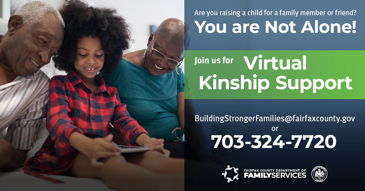 Virtual Kinship Support Group graphic