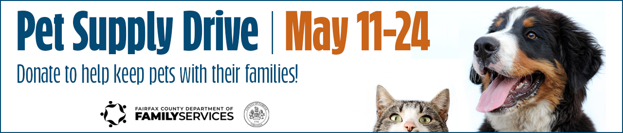 Pet Supply Drive: May 11-24
