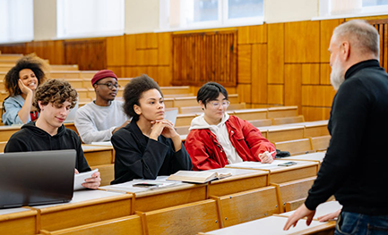 college students in lecture