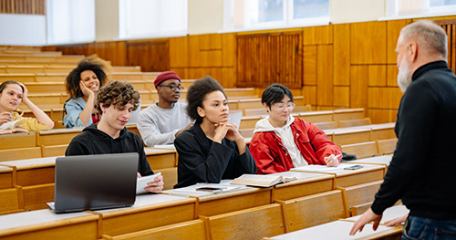 college students in lecture