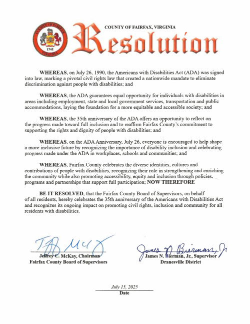 ADA 35th Anniversary Proclamation Image