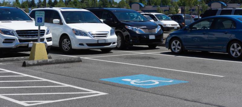 Accessible parking space