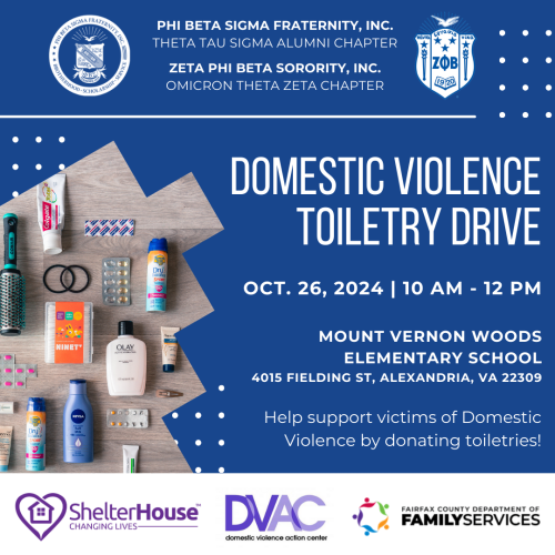 Saturday, October 26: 4th Annual Toiletry Drive