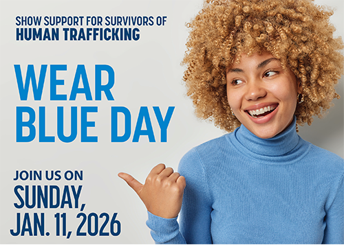 Wear Blue Day: Sunday, Jan. 11