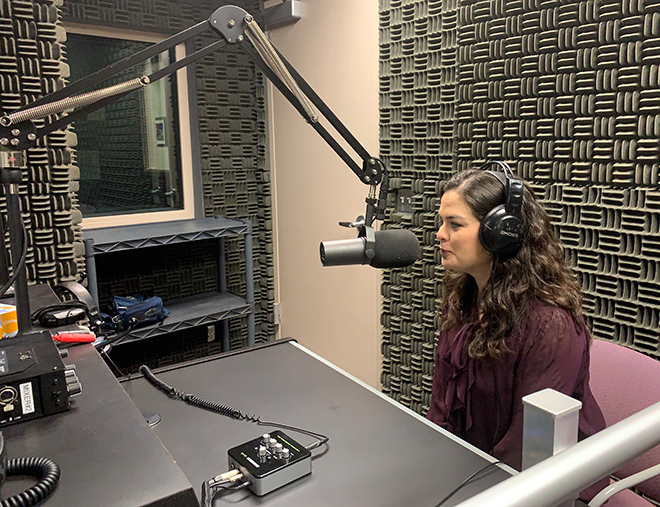 2020 Domestic Violence Awareness Month Step Up 4 Kids County Conversation podcast Brittany Vera in studio