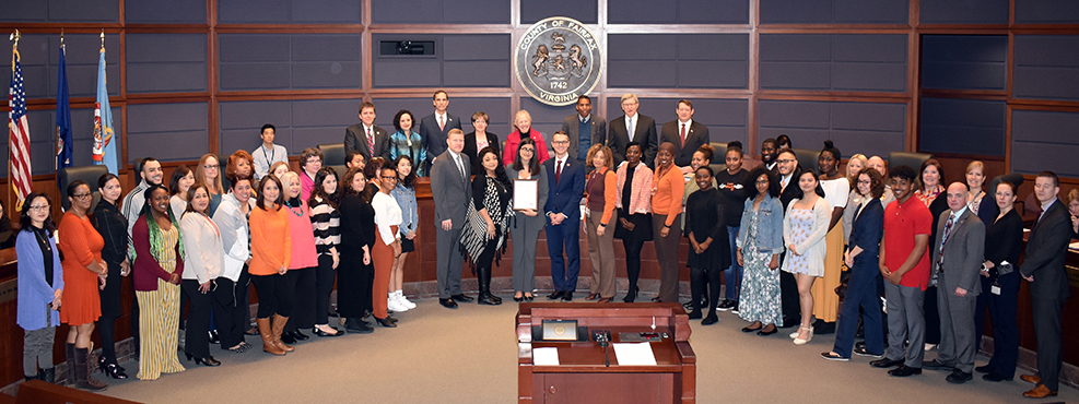 Teen Dating Violence Awareness Month 2020 proclamation group photo