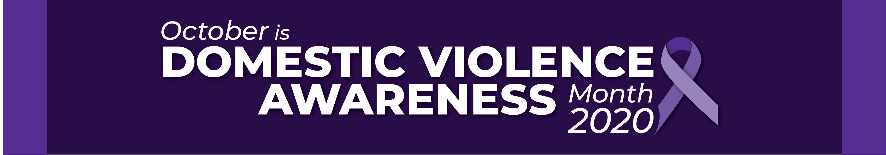 October is Domestic Violence Awareness Month 2020 graphic