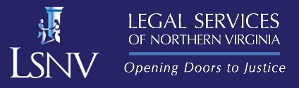 Legal Services of Northern Virginia, LSNV, Opening Doors to Justice logo graphic