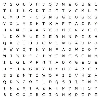 word search puzzle 