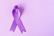 purple awareness ribbon