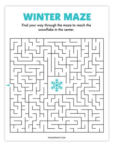 Winter maze image