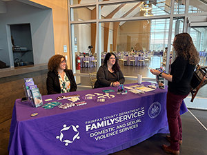 DFS employees at Women's History Month Breakfast