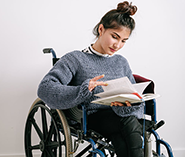 woman in a wheel chair