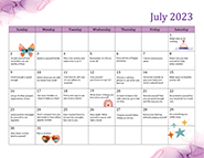 calendar july 2023