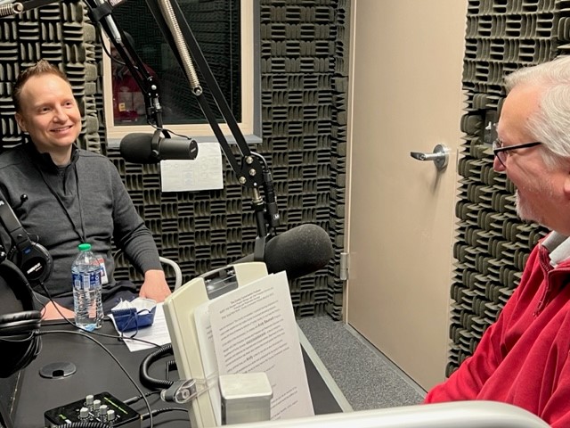 County Conversation; Andy and Jim in studio