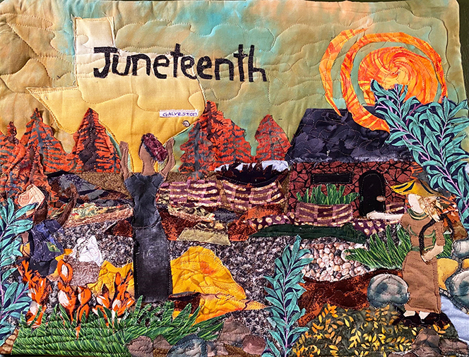 Sheryl Sims art quilt Juneteenth