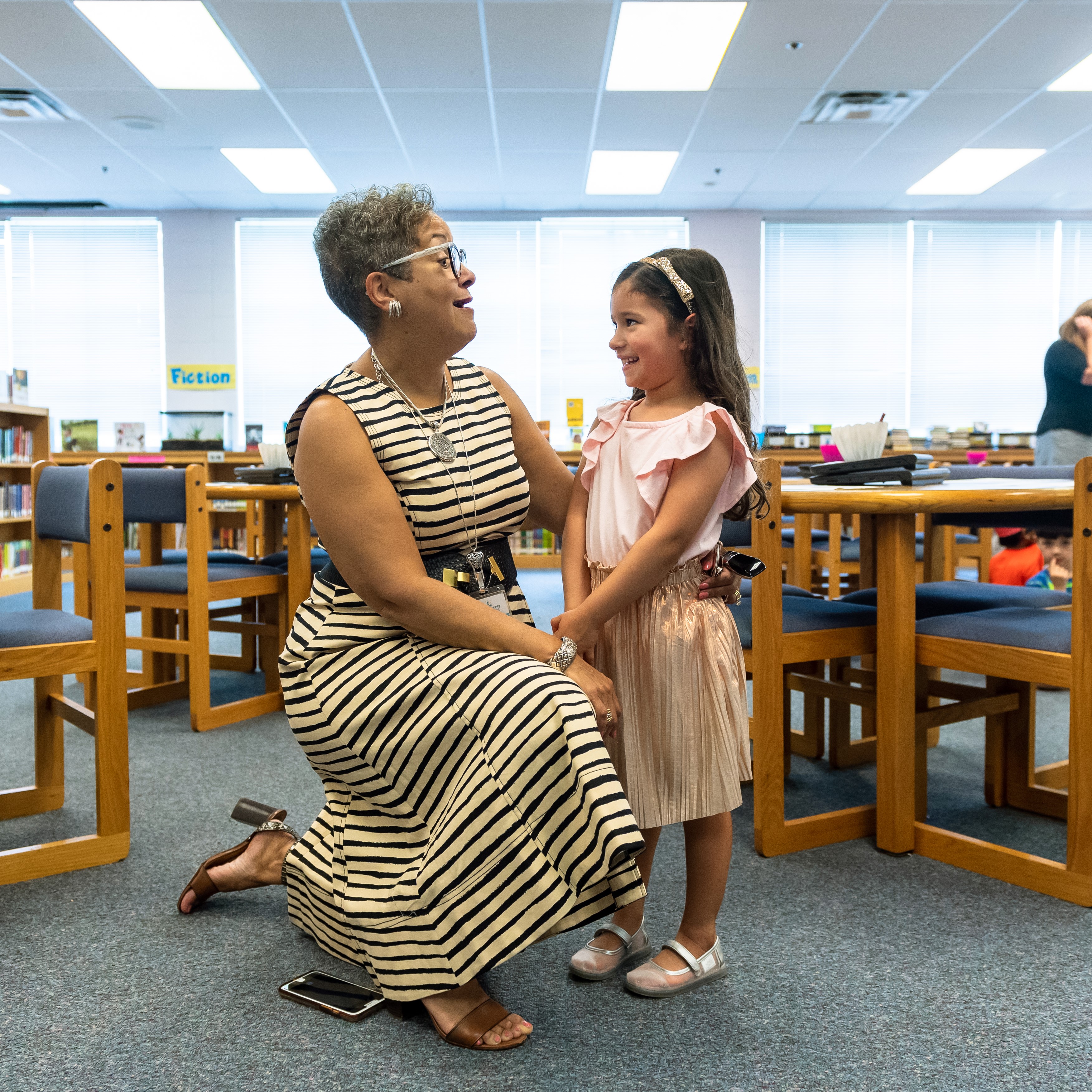 Francis Ivey with student