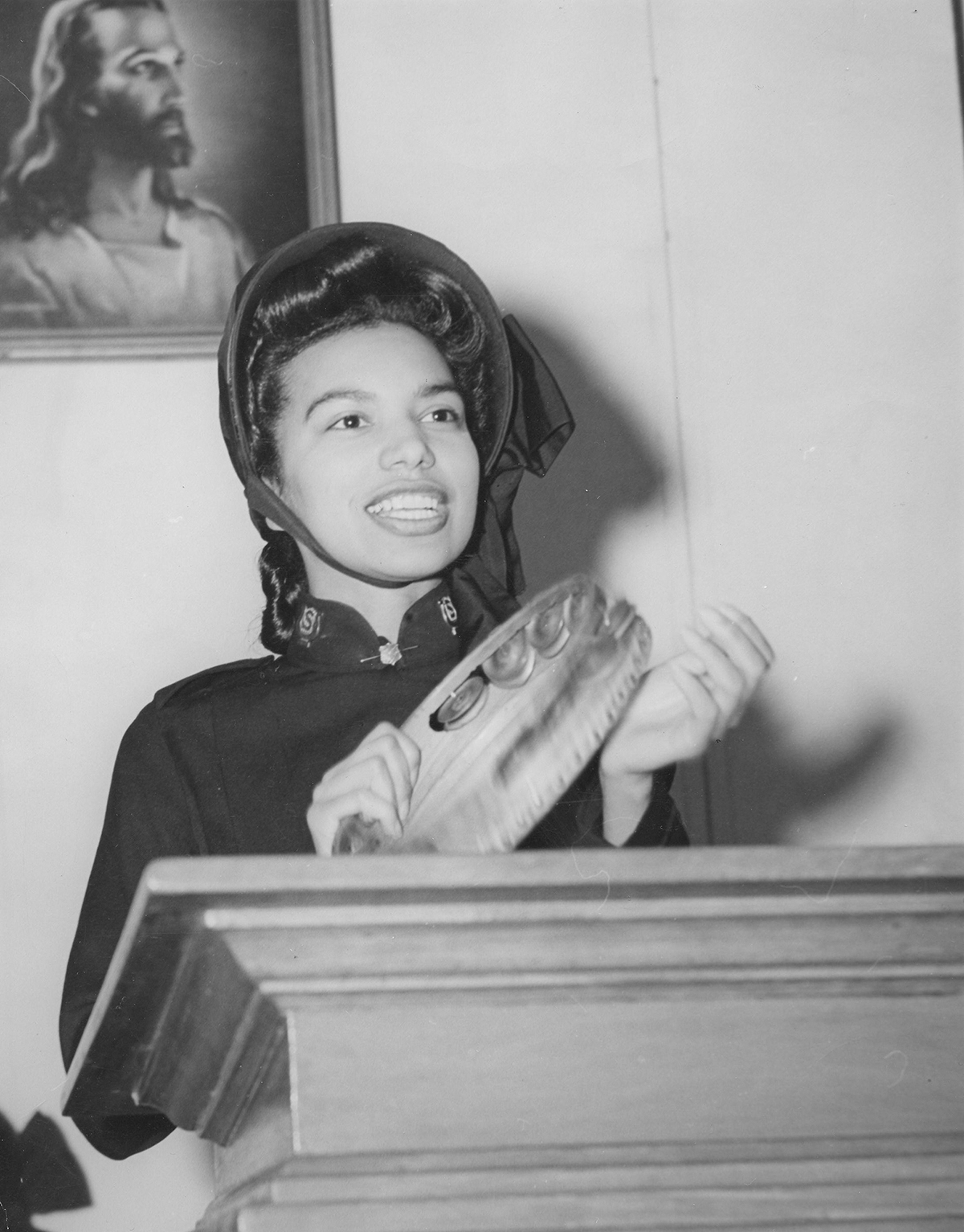 Photo of Norma Roberts during her posting in Little Rock, Arkansas in the 1950s.
