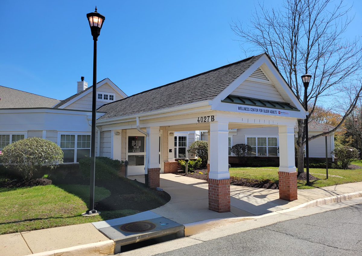 Photo of the exterior of the Wellness Center for Older Adults