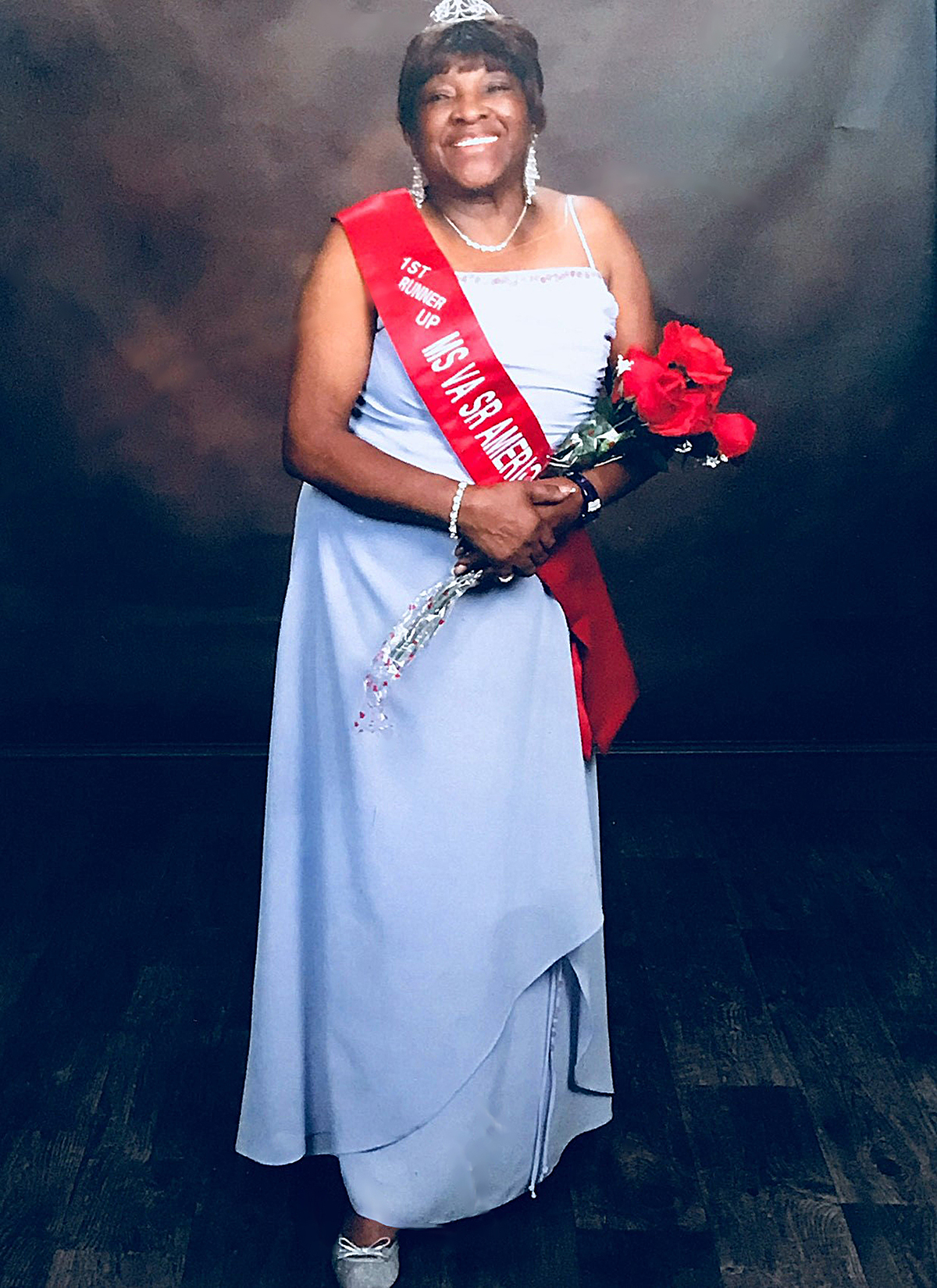 Photo of Betty Graves taken while competing in the 2016 Ms. Senior Virginia Pageant.