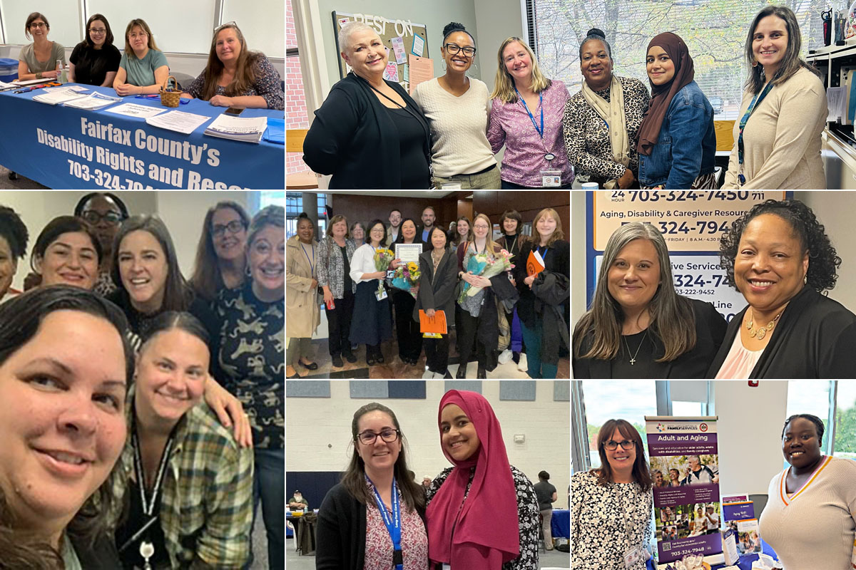 Photo collage of DFS Adult and Aging staff