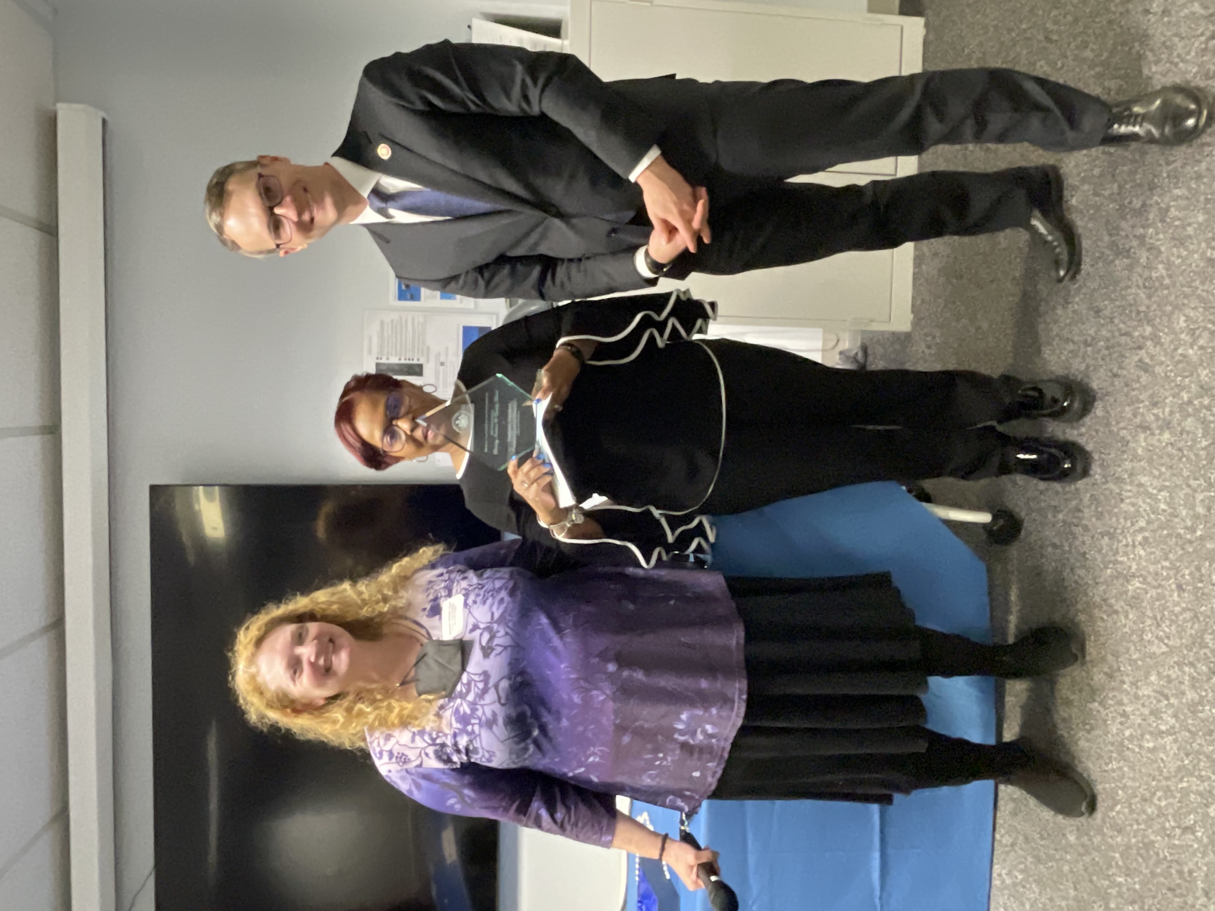 Deborah Hammer, chair, Fairfax Area-Disability Services Board, Stephanie Davidson, Langley Residential Support Services, Supervisor James Walkinshaw (Braddock).