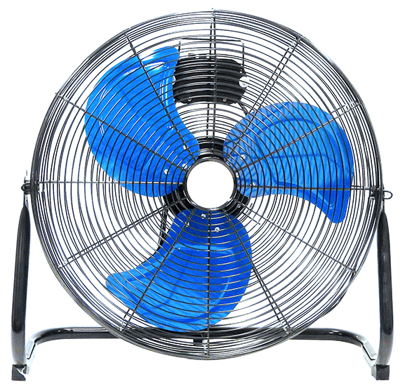 electric fan with blue blades