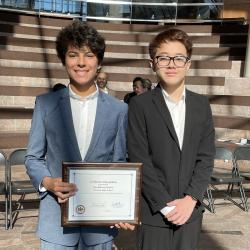 2nd Place – (L to R): Mayu Zuniga and Logan Lee