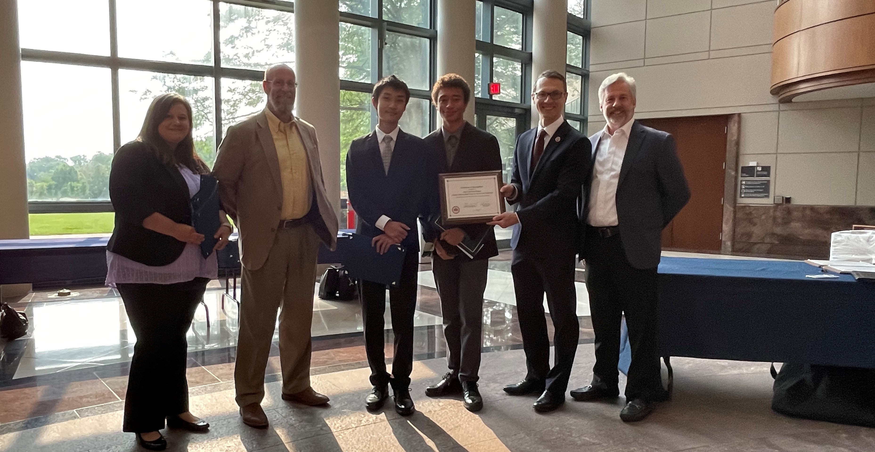 Honorable Mention – ColorVeal - Elijah Guison-Dowdy, Abhinav Angirekula (not pictured), and Johnny Liu from Thomas Jefferson High School for Science and Technology