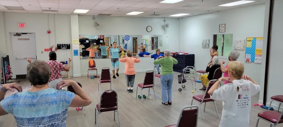 Photo of SAIL class taught by Maria Romain 